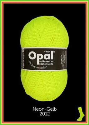 Opal 4 Ply 2012 Neon Yellow with wool and nylon